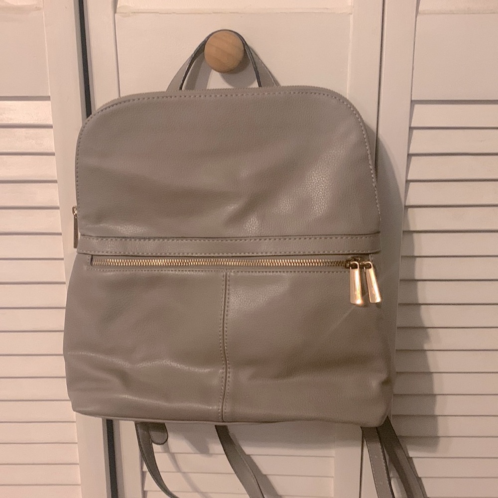 Gray Backpack Purse